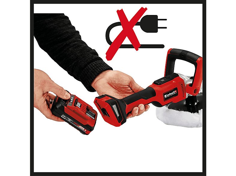 Lijadora  - CE-CP 18/180 Li E-Solo EINHELL, Rojo — foto 7