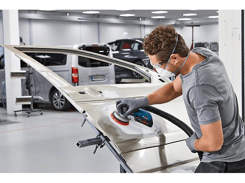 Lijadora  - GEX 18V-125 Professional BOSCH PROFESSIONAL, Negro, Azul, Gris, Rojo — foto 3