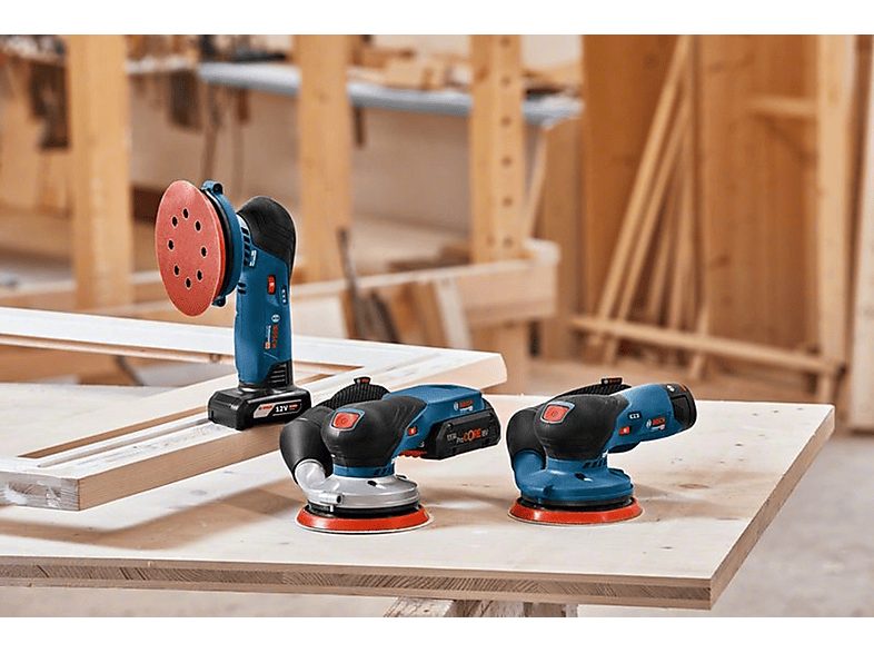 Lijadora  - GEX 18V-125 Professional BOSCH PROFESSIONAL, Negro, Azul, Gris, Rojo — foto 4