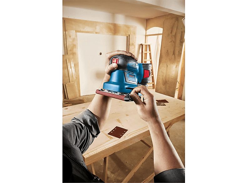 Lijadora  - GSS 18V-10 Professional BOSCH, Negro, Azul, Rojo — foto 4