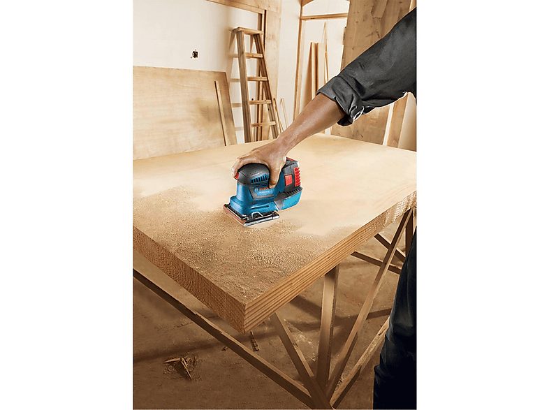 Lijadora  - GSS 18V-10 Professional BOSCH, Negro, Azul, Rojo — foto 6