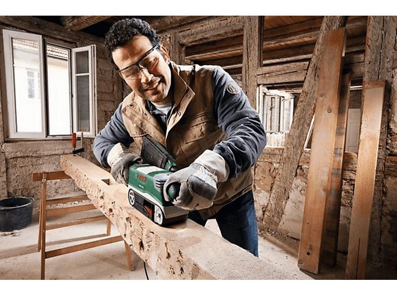 Lijadora  - PBS 75 AE Set BOSCH, Verde, Gris