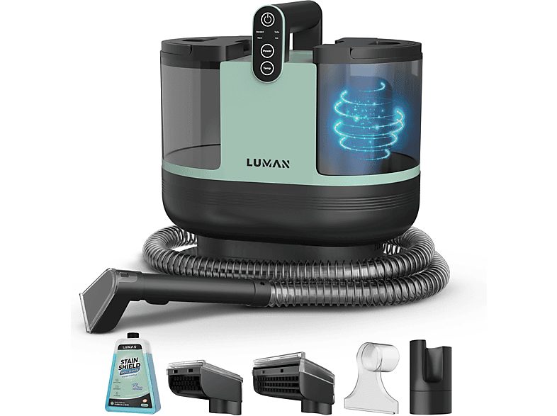 LUMAN Limpiador de tapicerías - LUMAN A2, 1200 W, Potencia de succión 15 kPa, Depósito 1800 ml, Verde