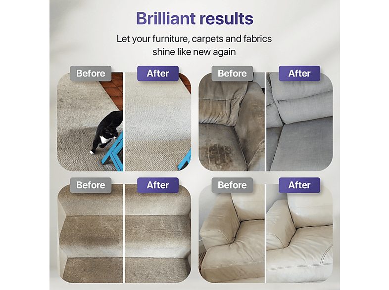 Limpiador de tapicerías - LUMAN A2, 1200 W, Potencia de succión 15 kPa, Depósito 1800 ml, Verde — foto 6