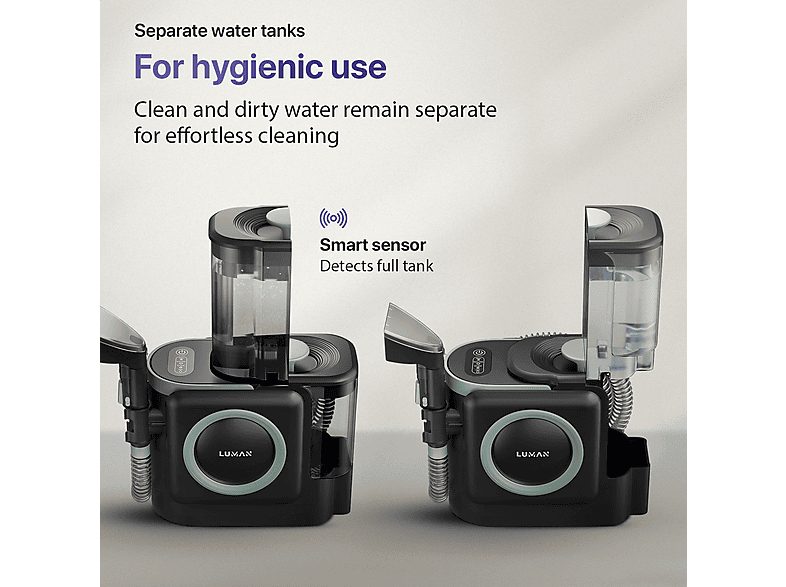 Limpiador de tapicerías - LUMAN A3 Pro, 1800 W, Potencia de succión 1800 W, Depósito 1800 ml, Verde — foto 8