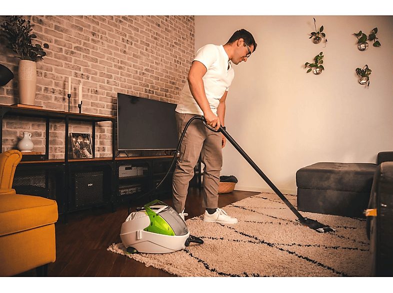 Limpiador de vapor - POLTI Vaporetto Pro 8X Eco Plus, 1900 W, 1 ml, 5 barbar, White — foto 2