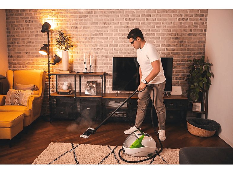 Limpiador de vapor - POLTI Vaporetto Pro 8X Eco Plus, 1900 W, 1 ml, 5 barbar, White — foto 3