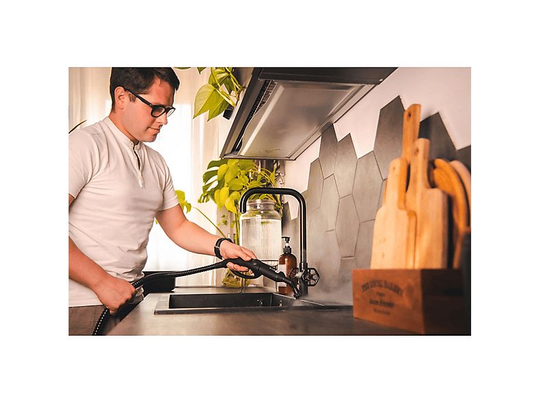 Limpiador de vapor - POLTI Vaporetto Pro 8X Eco Plus, 1900 W, 1 ml, 5 barbar, White — foto 5