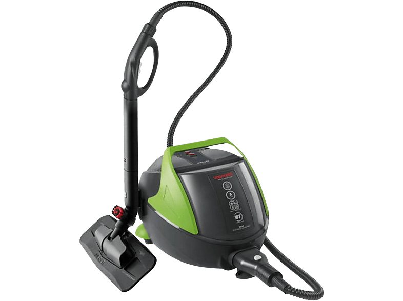 Limpiador de vapor - Polti Vaporetto Pro 95 Turbo Flexi, 1.3 l, 1100 W, 5 bares, Negro y Verde