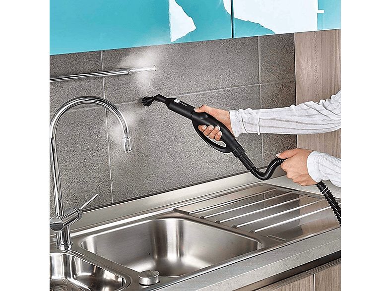 Limpiador de vapor - Polti Vaporetto Pro 95 Turbo Flexi, 1.3 l, 1100 W, 5 bares, Negro y Verde — foto 5