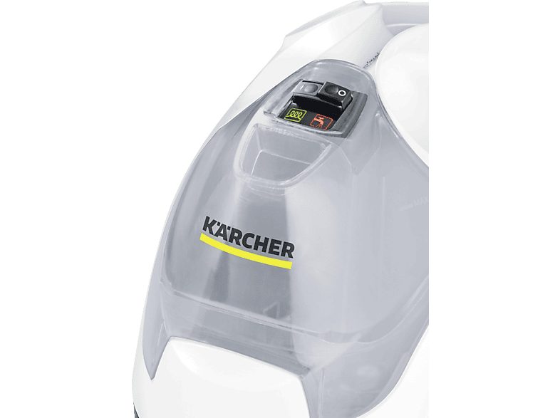 Limpiador vapor suelos - KARCHER 1.512-630.0, 2000 W, 0,8 l, 3,5 barbar, 100 m²m², Blanco — foto 2