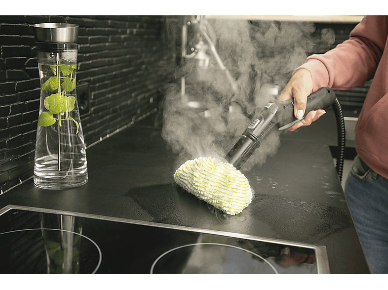 Limpiador vapor suelos - KARCHER 1.512-630.0, 2000 W, 0,8 l, 3,5 barbar, 100 m²m², Blanco — foto 9