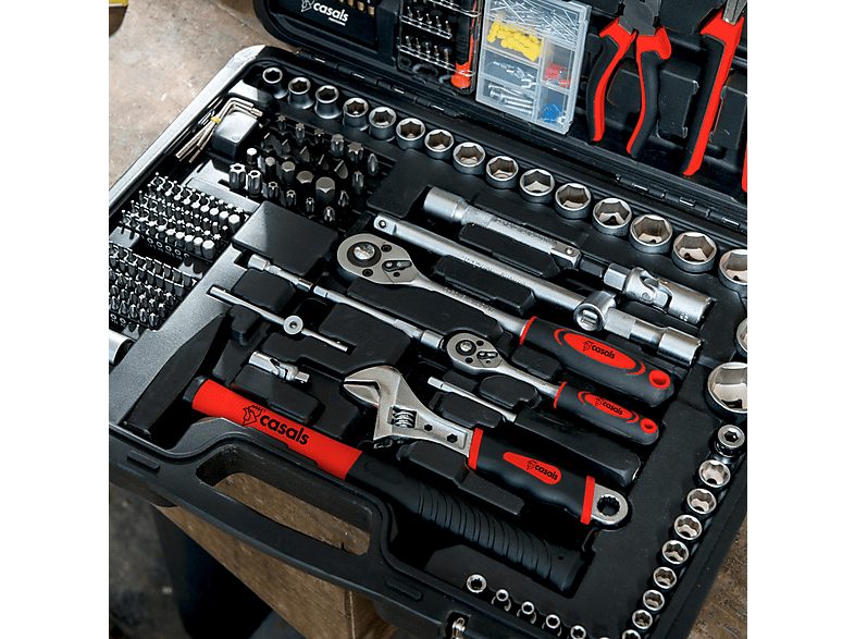 Maletín de herramientas  - HH303 CASALS, Rojo — foto 6