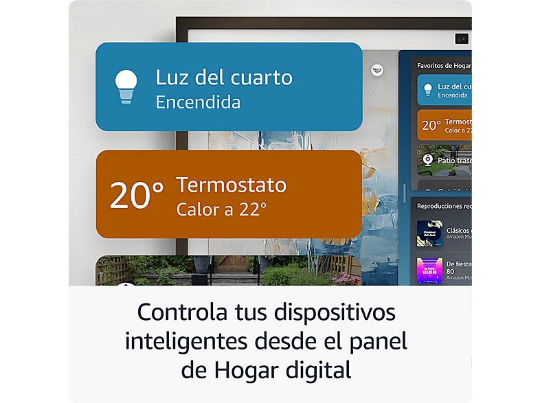 Pantalla inteligente con Alexa - Amazon Echo Show 15, Full HD de 15.6", con Alexa, Fire TV integrado y mando por voz Alexa, Negro — foto 4