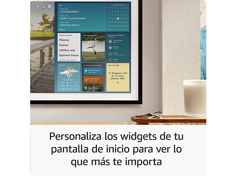 Pantalla inteligente con Alexa - Amazon Echo Show 15, Full HD de 15.6", con Alexa, Fire TV integrado y mando por voz Alexa, Negro — foto 7