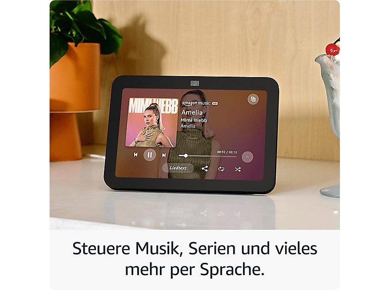 Pantalla inteligente con Alexa - AMAZON ECHO SHOW 8 (3N GEN) BLACK, Bluetooth, Amazon Alexa, zwart — foto 8