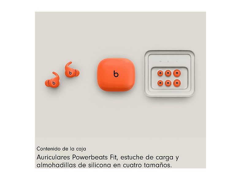 PowerBeats Fit (2025), Auriculares deportivos inalámbricos, True Wireless con aletas Secure-Fit, Apple, Android, Rosa — foto 8