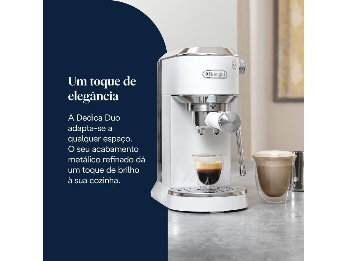 Máquina de Café EXPRESSO DELONGHI DEDICA DUO EC890.WI — foto 2