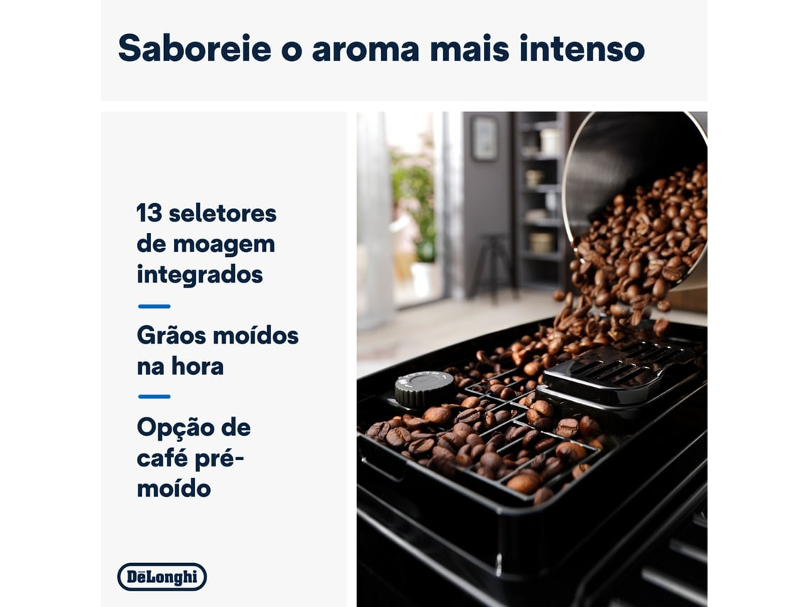Cafetera Expreso Automático DELONGHI ECAM220.21.B Magnifica start (15 bar - 13 Niveles de Molienda) — foto 3