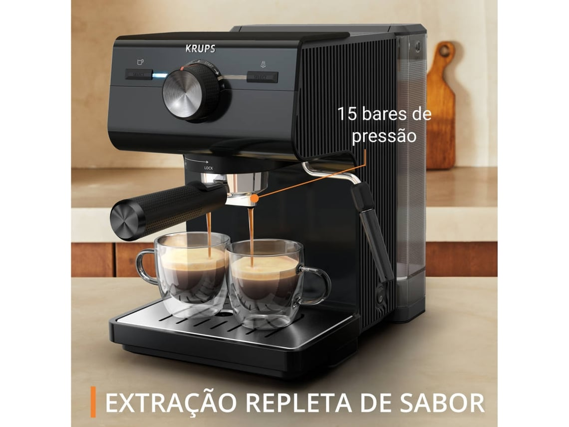 Cafetera KRUPS Authentic XP381810 (15 Bar - Negro) — foto 2