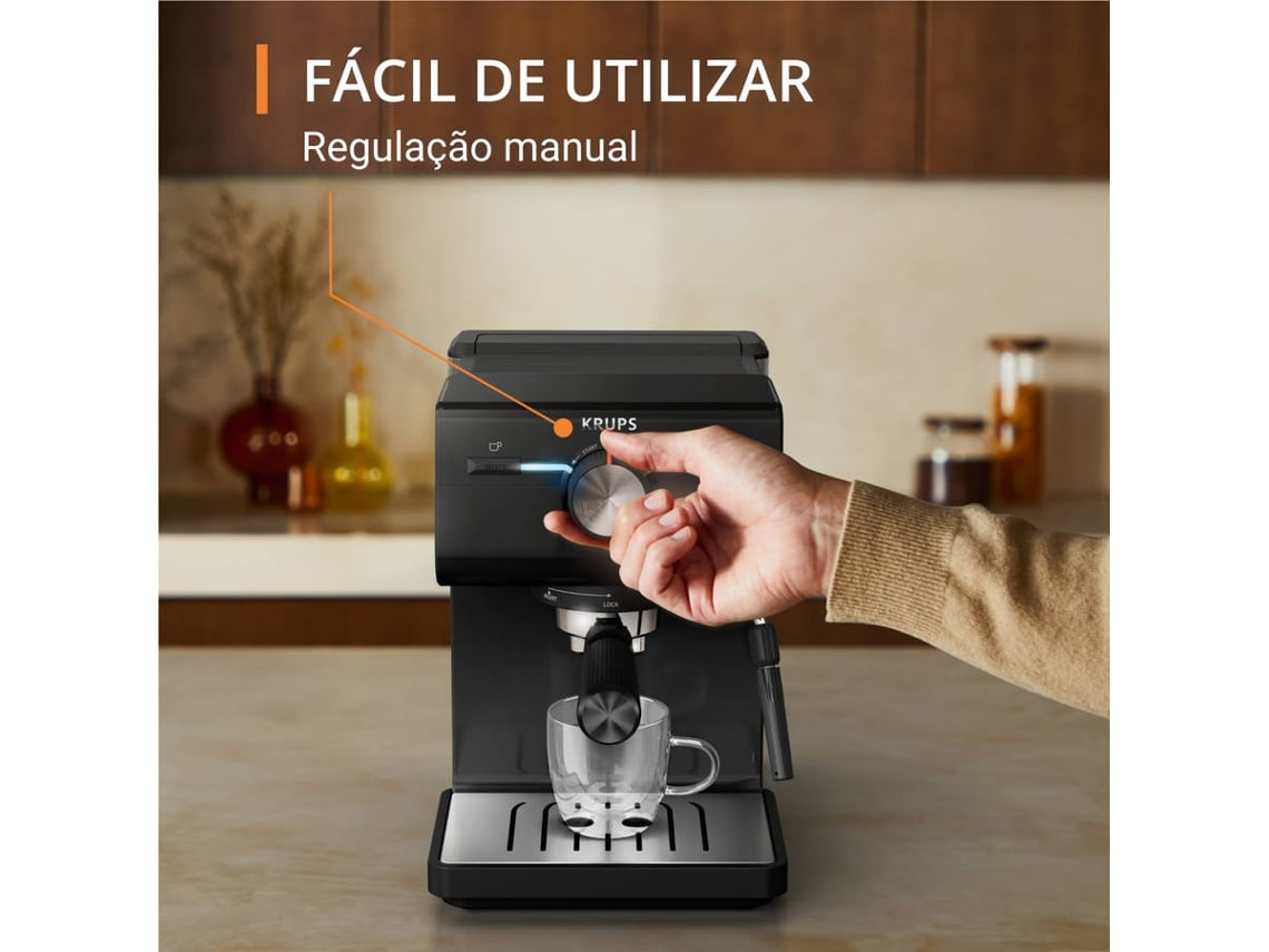 Cafetera KRUPS Authentic XP381810 (15 Bar - Negro) — foto 3