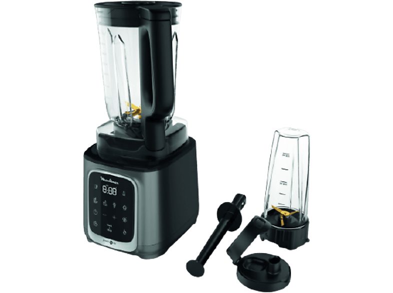REACONDICIONADO Seminuevo Muy bueno Batidora de vaso - Moulinex InfinyMix+ LM91HD10, 1600 W, 1,75 l, 10 Velocidades, 35.000 rpm, Negro