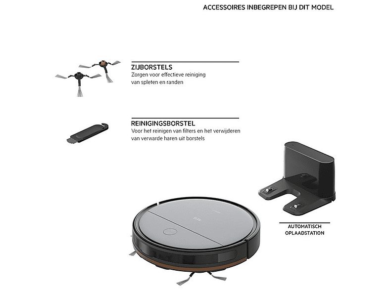 Robot aspirador - AEG AEGAR61UD1UG, 2600 W, Potencia de succión 315 W, Depósito 0,2 l, Autonomía 120 min, Gris — foto 7
