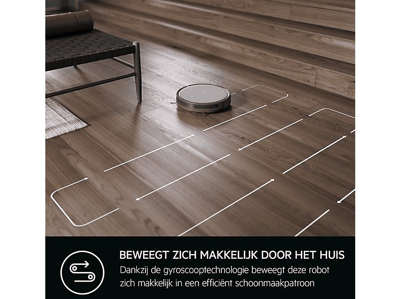 Robot aspirador - AEG AEGAR61UD1UG, 2600 W, Potencia de succión 315 W, Depósito 0,2 l, Autonomía 120 min, Gris — foto 9