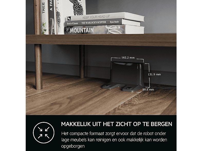 Robot aspirador - AEG AR61UW1DG, 14,4 V, Depósito 0,2 l, Autonomía 90 min, Gris Oscuro — foto 6