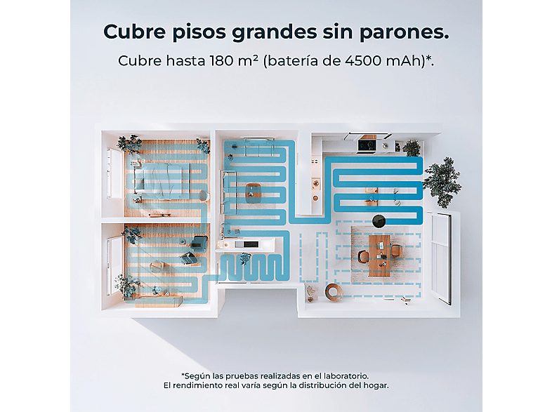 Robot aspirador - CECOTEC A01_EU01_114518, 35 W, Potencia de succión 20 kPa, Depósito 400 ml, Autonomía 180 min, Negro — foto 7