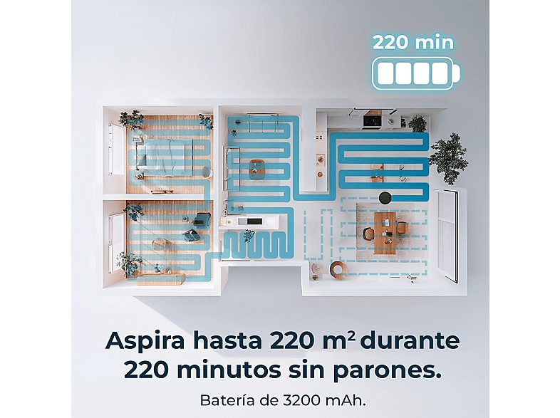 Robot Aspirador - CECOTEC Conga 7690 Immortal Max, 45 W, Potencia de succión 5000 kPa, Depósito 500 ml, Autonomía 120 min, Multicolor — foto 7