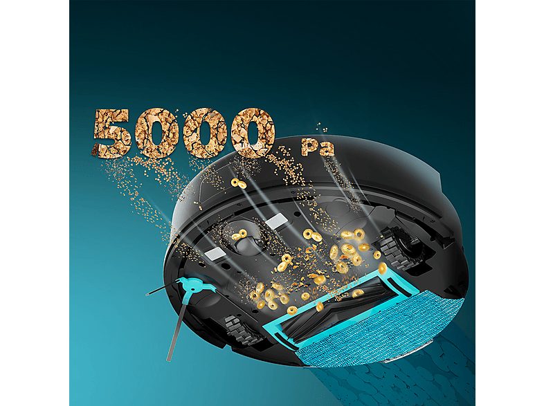 Robot aspirador - CECOTEC Conga 7690 Immortal Max Home M, 680 W, Potencia de succión 5000 kPa, Depósito 2,5 l, Autonomía 220 min, Negro — foto 8