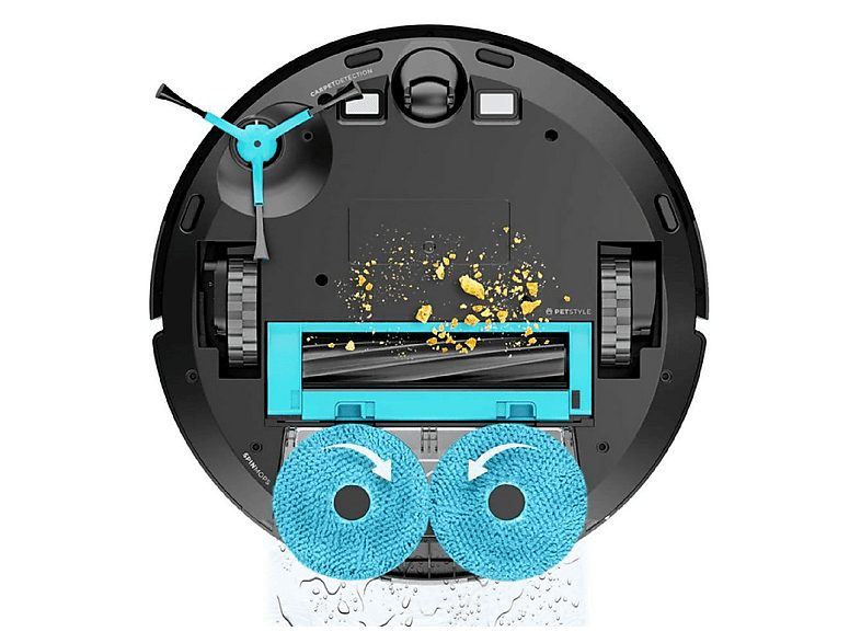 Robot aspirador - CECOTEC Conga 9590 Spin Revolution Ultra Power, 100 W, Depósito 500 ml, Autonomía 120 min, Multicolor — foto 3