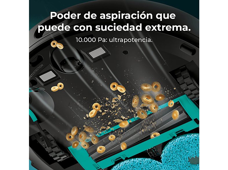 Robot aspirador - CECOTEC Conga 9990 AI Spin Revolution Ultra Power Home, 1000 W, Potencia de succión 10 kPa, Depósito 500 ml, Autonomía 120 min, Multicolor — foto 9