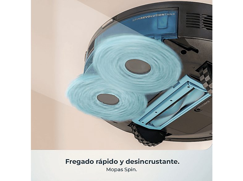 Robot aspirador - Cecotec Conga Y100 Spin AI, 20000 Pa, 220 m², Navegación láser, Autovaciado, Especial mascotas, Negro — foto 5
