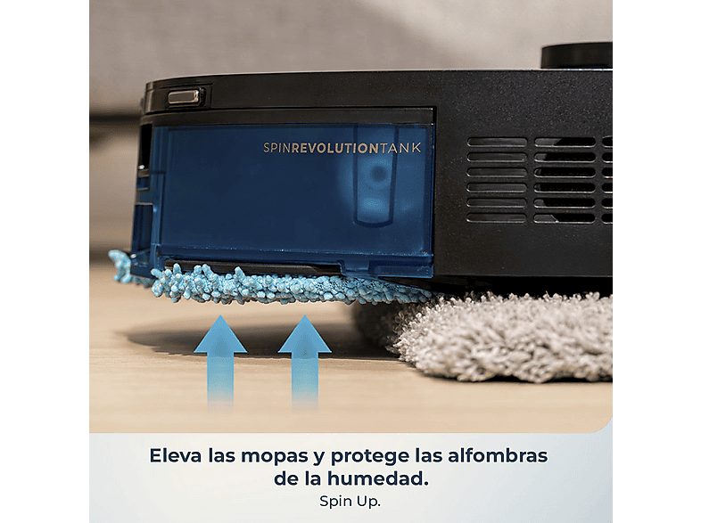 Robot aspirador - Cecotec Conga Y100 Spin AI, 20000 Pa, 220 m², Navegación láser, Autovaciado, Especial mascotas, Negro — foto 6