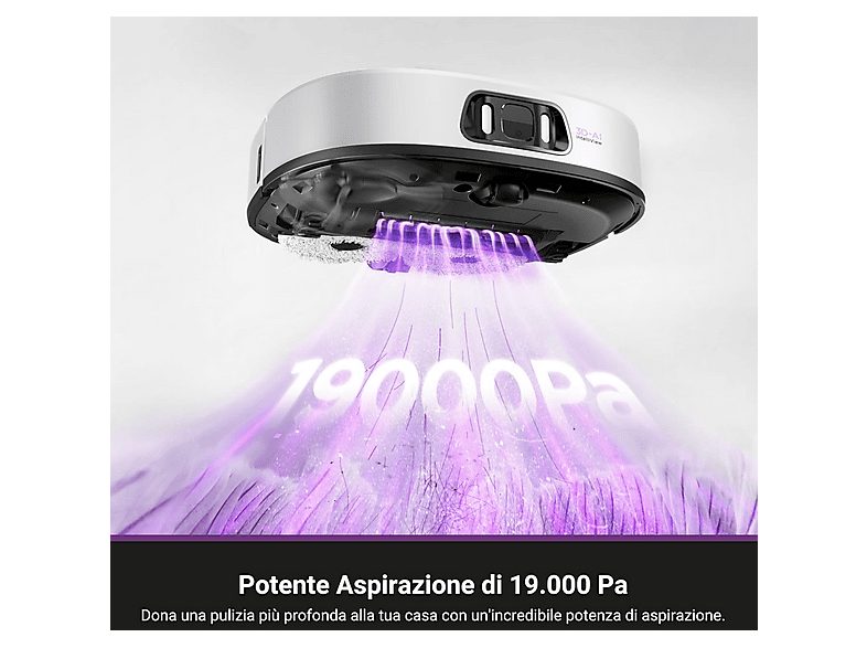 Robot Aspirador - EUREKA J15 ULTRA, 65 W, Potencia de succión 19000 kPa, Depósito 3 l, Autonomía 150 Min., White — foto 2