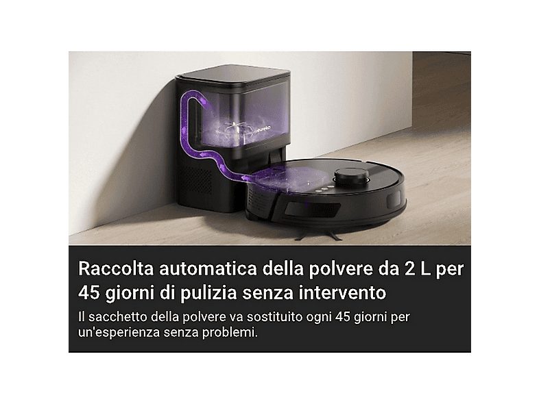 Robot Aspirador - EUREKA N6 PLUS, 50 W, Depósito 1 l, Autonomía 84 min, Black — foto 4