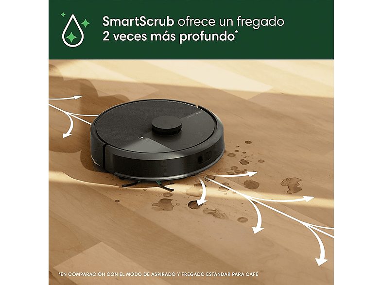 Robot aspirador - IROBOT Roomba 105 Combo Robot + AutoEmpty, 120 W, Potencia de succión 7 kPa, Depósito 0,24 l, Autonomía 120 min, Negro — foto 9