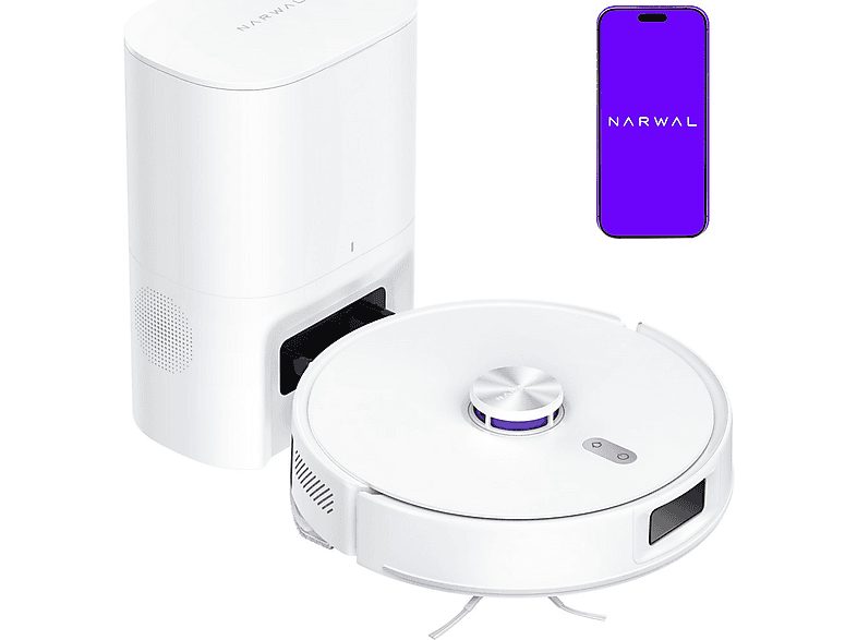 NARWAL Robot aspirador - NARWAL Freo S, 45 W, Potencia de succión 8 kPa, Depósito 250 ml, Autonomía 210 min, Blanco