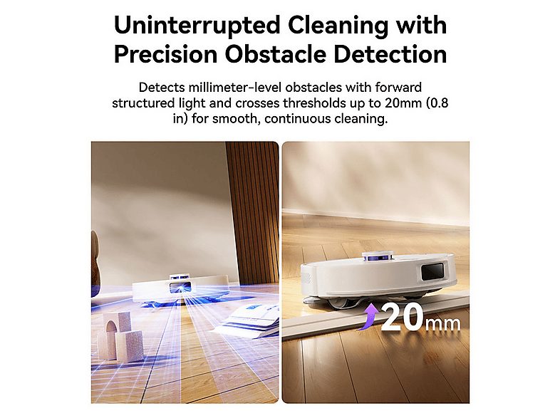 Robot aspirador - NARWAL Freo S, 45 W, Potencia de succión 8 kPa, Depósito 250 ml, Autonomía 210 min, Blanco — foto 6