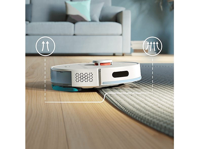 Robot aspirador - PHILIPS 2000 series XU2000/20, 14,4 V, Potencia de succión 2700 kPa, Depósito 0,38 l, Autonomía 130 min, Blanco — foto 5