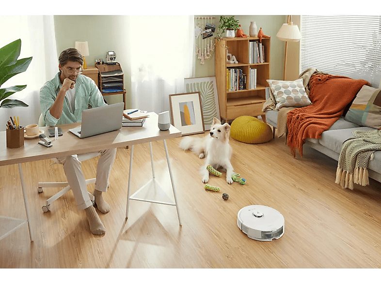 Robot aspirador - ROBOROCK RBR-8010694 MPN, 59 W, Potencia de succión 5,5 kPa, Depósito 470 ml, Autonomía 180.0 min, Blanco — foto 9