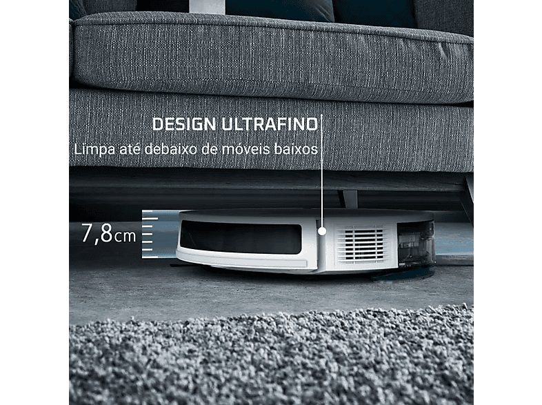 Robot aspirador - ROWENTA X-Plorer  Series 70 RR8477, 1 kW, Potencia de succión 2,3 kPa, Depósito 0,4 l, Autonomía 120 min, Branco — foto 4