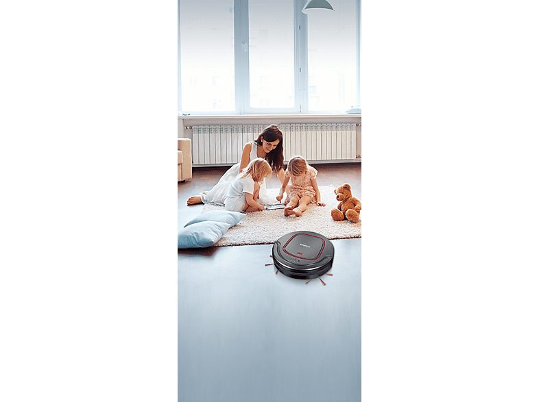 Robot aspirador - SEVERIN RB 7025, 17 W, Depósito 0,35 l, Autonomía 90 min, Gris — foto 3