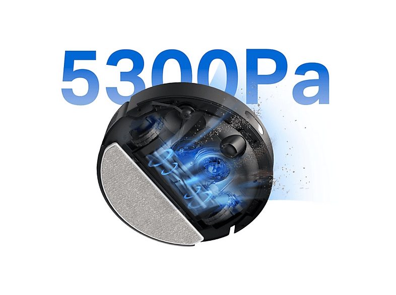 Robot aspirador - TP-LINK Tapo RV30 Max Plus, 1 kW, Potencia de succión 5300 kPa, Depósito 1 l, Autonomía 120 min, Black — foto 5