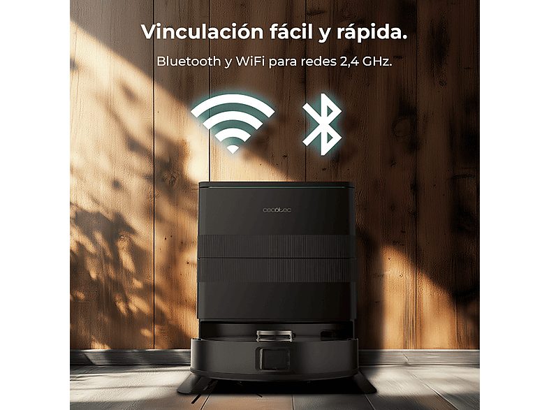 Robot friegasuelos - Cecotec Conga X50, 50 W, 240 min autonomía, Navegación láser, Fregado spin, 15000 Pa, Negro — foto 12