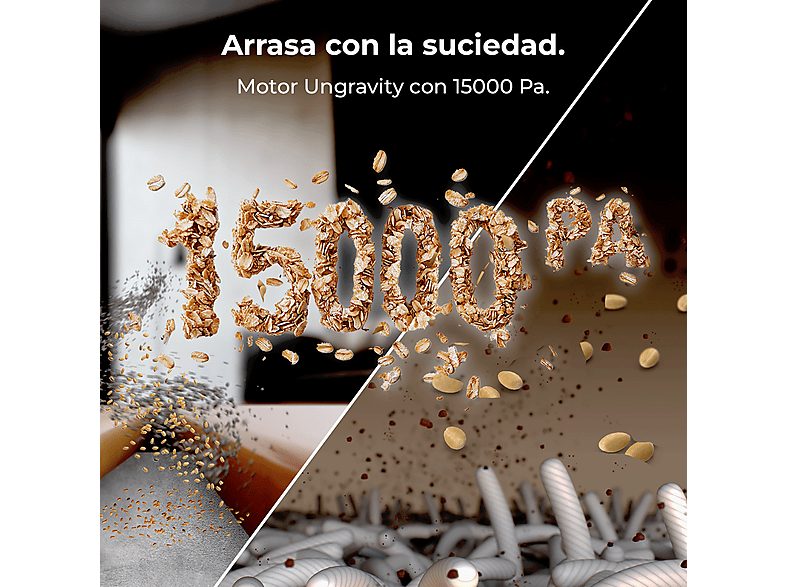 Robot friegasuelos - Cecotec Conga X50, 50 W, 240 min autonomía, Navegación láser, Fregado spin, 15000 Pa, Negro — foto 4