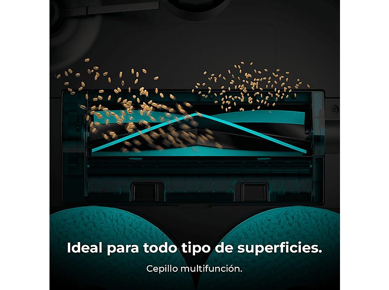 Robot friegasuelos - Cecotec Conga X50, 50 W, 240 min autonomía, Navegación láser, Fregado spin, 15000 Pa, Negro — foto 7