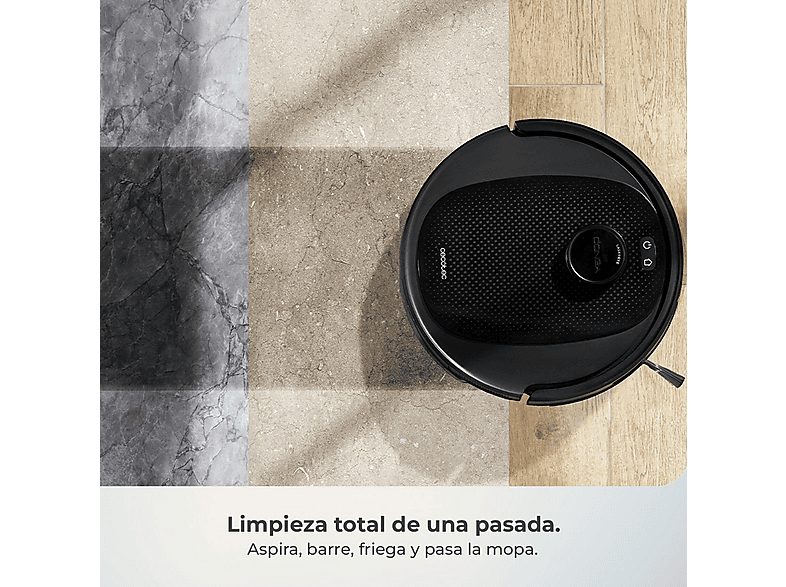 Robot friegasuelos - Cecotec Conga Y80, Navegación inteligente, Programable, 13000 Pa succión, Base de 2,5L, Cepillo para mascotas, Negro — foto 9